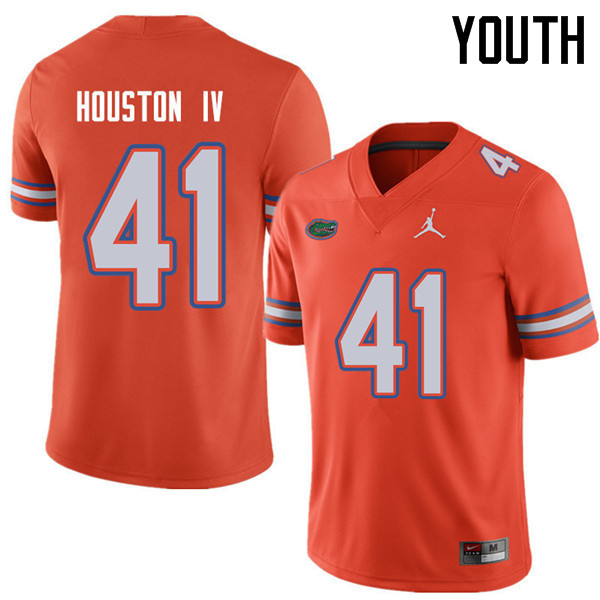 Jordan Brand Youth #41 James Houston IV Florida Gators College Football Jerseys Sale-Orange - Click Image to Close